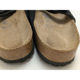 40 L9 M7 Birkenstock Florida Black Suede Soft Footbed Sandals Size 9 Made In Germany