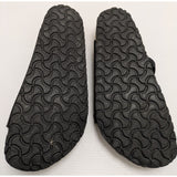 40 L9 M7 Birkenstock Florida Black Suede Soft Footbed Sandals Size 9 Made In Germany