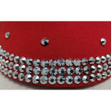 LOVE Women Red Cap Hat Bling Rhinestones Colorful Stones Valentines Day Just Be