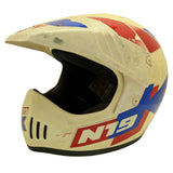 1993 Nolan N19 K Helmet White BMX Full Face Vintage Italy Moto Motocross Dirt Bike Motorcycle