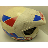1993 Nolan N19 K Helmet White BMX Full Face Vintage Italy Moto Motocross Dirt Bike Motorcycle