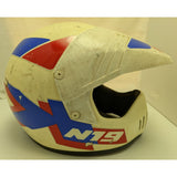 1993 Nolan N19 K Helmet White BMX Full Face Vintage Italy Moto Motocross Dirt Bike Motorcycle