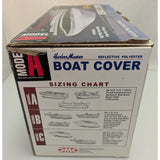 SOLD Harbor Master Boat Cover Model A 14-16 V-Hull Reflective Polyester Trailerable