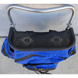 Jansport External Aluminum Frame Backpack Blue Black Hiking Pack USA Hip Wings Camping