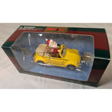 Yellow 1999 Maisto VW Bug Santa Reindeer Volkswagen Ornament Die-Cast Metal Christmas Beetle