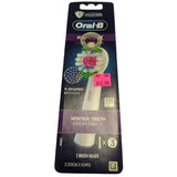 Oral-B 3D White Electric Toothbrush Replacement Brush Heads 3 Pack Whitening Bristles