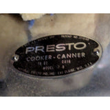 New Old Stock 16 QT Presto Pressure Cooker Canner 7B Pot Aluminum Vintage USA Made 7 B Lid