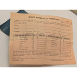 AS-IS Cobbs Easy Fit 130 Auto Certificate Holder Registration Cards Column Sun Visor Vintage
