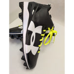13 Size New Black White Under Armour Men's Crusher RM Football Cleats LaCrosse UA Shoes 1286600-001