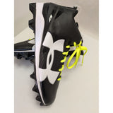 13 Size New Black White Under Armour Men's Crusher RM Football Cleats LaCrosse UA Shoes 1286600-001