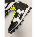 13 Size New Black White Under Armour Men's Crusher RM Football Cleats LaCrosse UA Shoes 1286600-001