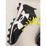 13 Size New Black White Under Armour Men's Crusher RM Football Cleats LaCrosse UA Shoes 1286600-001