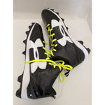 13 Size New Black White Under Armour Men's Crusher RM Football Cleats LaCrosse UA Shoes 1286600-001