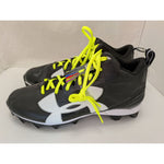 13 Size New Black White Under Armour Men's Crusher RM Football Cleats LaCrosse UA Shoes 1286600-001