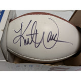 SIGNED Kurt Warner Wilson Mini NFL Autograph Football Leather Ball The Duke Box