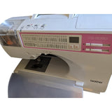 Brother CS-8060 Sewing Machine Fully Automated Presets White & Pink ABS Plastic