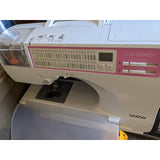Brother CS-8060 Sewing Machine Fully Automated Presets White & Pink ABS Plastic