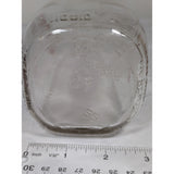 1955? Roberts One Quart Glass Milk Bottle Taste and Compare Duraglas 21 Clear Rectangle