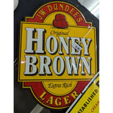 21”x15” JW Dundee’s Original Honey Brown Lager Beer Sign Metal Tin Dundees Extra Rich