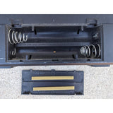 AS-IS Magnavox Super Tandem D8330 Vintage Boombox 2 Band AM/FM Radio 348H Dual Tape Deck Black