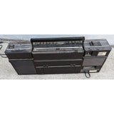 AS-IS Magnavox Super Tandem D8330 Vintage Boombox 2 Band AM/FM Radio 348H Dual Tape Deck Black
