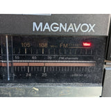 AS-IS Magnavox Super Tandem D8330 Vintage Boombox 2 Band AM/FM Radio 348H Dual Tape Deck Black
