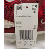 11 Men Adidas Adizero Afterburner Baseball Cleats Red/White Light Synthetic Spikes CG5217