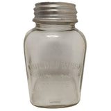 7" Golden West Coffee Jar Lid Embossed Vacuum Packed Closset Devers Portland OR Glass