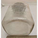 7" Golden West Coffee Jar Lid Embossed Vacuum Packed Closset Devers Portland OR Glass