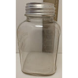 7" Golden West Coffee Jar Lid Embossed Vacuum Packed Closset Devers Portland OR Glass
