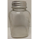 7" Golden West Coffee Jar Lid Embossed Vacuum Packed Closset Devers Portland OR Glass