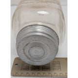 7" Golden West Coffee Jar Lid Embossed Vacuum Packed Closset Devers Portland OR Glass