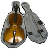 1980 Engelhardt 3/4 Model E121 Cello 5534 Travelite Case Bow USA Made Vintage