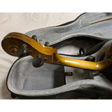1980 Engelhardt 3/4 Model E121 Cello 5534 Travelite Case Bow USA Made Vintage