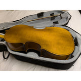 1980 Engelhardt 3/4 Model E121 Cello 5534 Travelite Case Bow USA Made Vintage