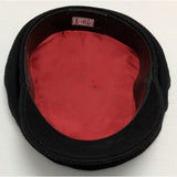 S 6 7/8 Black Wool Nylon Greek Fisherman Cap Hat Greece Greek Nautical Halloween Costume