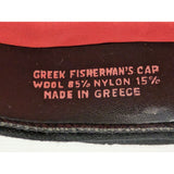 S 6 7/8 Black Wool Nylon Greek Fisherman Cap Hat Greece Greek Nautical Halloween Costume