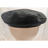 S 6 7/8 Black Wool Nylon Greek Fisherman Cap Hat Greece Greek Nautical Halloween Costume