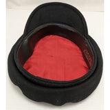 S 6 7/8 Black Wool Nylon Greek Fisherman Cap Hat Greece Greek Nautical Halloween Costume