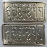 PPS 356 Arizona License Plate Grand Canyon State Pair Set Porsche