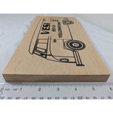 VW Bus 2012 VESI Yellowstone Camper Van Plaque Sign Wood Art Volkswagen Enthusiast Southeast Idaho Club