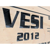 VW Bus 2012 VESI Yellowstone Camper Van Plaque Sign Wood Art Volkswagen Enthusiast Southeast Idaho Club