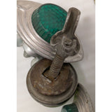 5 Cateye Green Reflector Hardware Vintage Motorcycle Car Boat Bike Bicycle Sign License Plate Fender Bolt