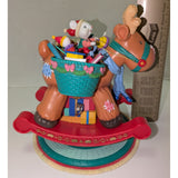 RARE Vintage ENESCO Lustre Fame Musical Christmas Rocking Horse Jingle Bell 1994