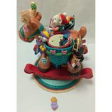 RARE Vintage ENESCO Lustre Fame Musical Christmas Rocking Horse Jingle Bell 1994