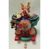 RARE Vintage ENESCO Lustre Fame Musical Christmas Rocking Horse Jingle Bell 1994