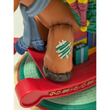 RARE Vintage ENESCO Lustre Fame Musical Christmas Rocking Horse Jingle Bell 1994