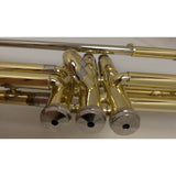 AS-IS 2001 Getzen 300 Series Trumpet Elkhorn Wisconsin Gold Brass 7C Case