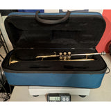 AS-IS 2001 Getzen 300 Series Trumpet Elkhorn Wisconsin Gold Brass 7C Case