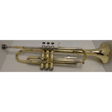 AS-IS 2001 Getzen 300 Series Trumpet Elkhorn Wisconsin Gold Brass 7C Case